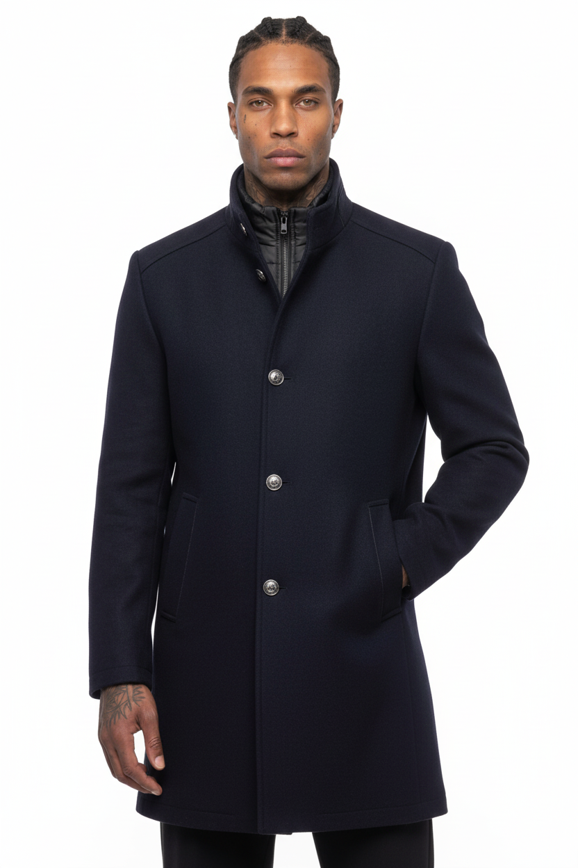 The Executive Wool Overcoat - Modelo masculino