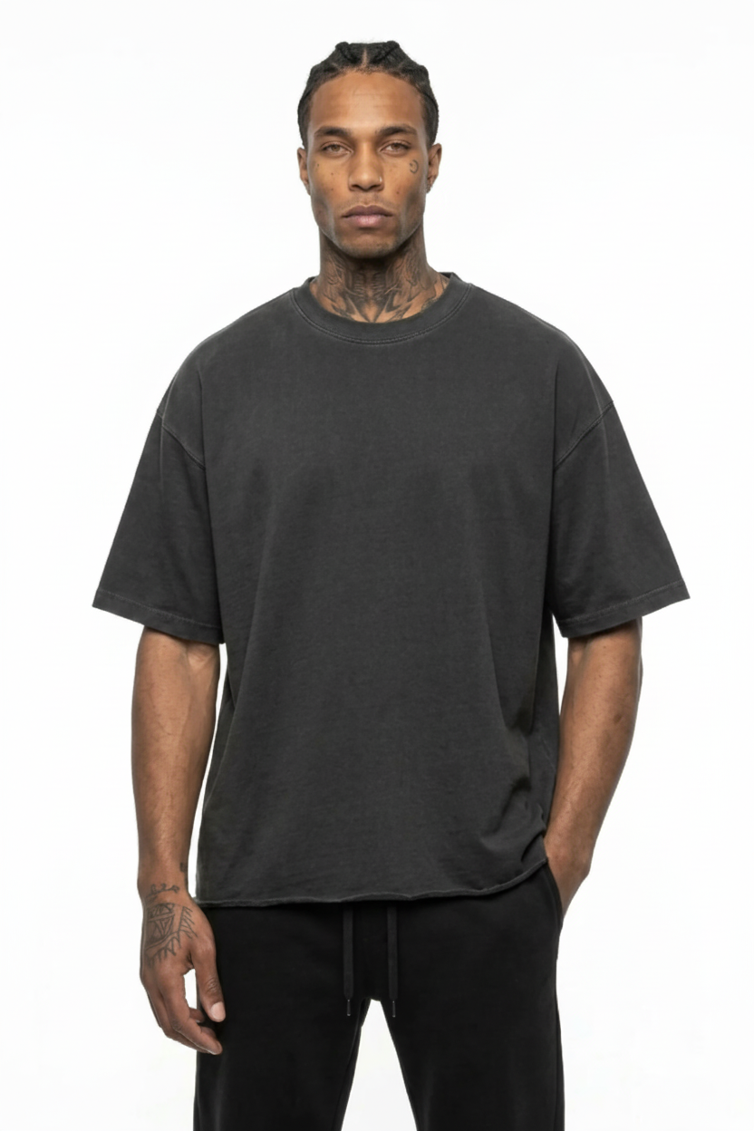 The Gravity Raw Tee - Faded Black